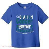 Ovarian Cancer Warrior Unbreakable Great Gift Toddler T-Shirt thumb 0