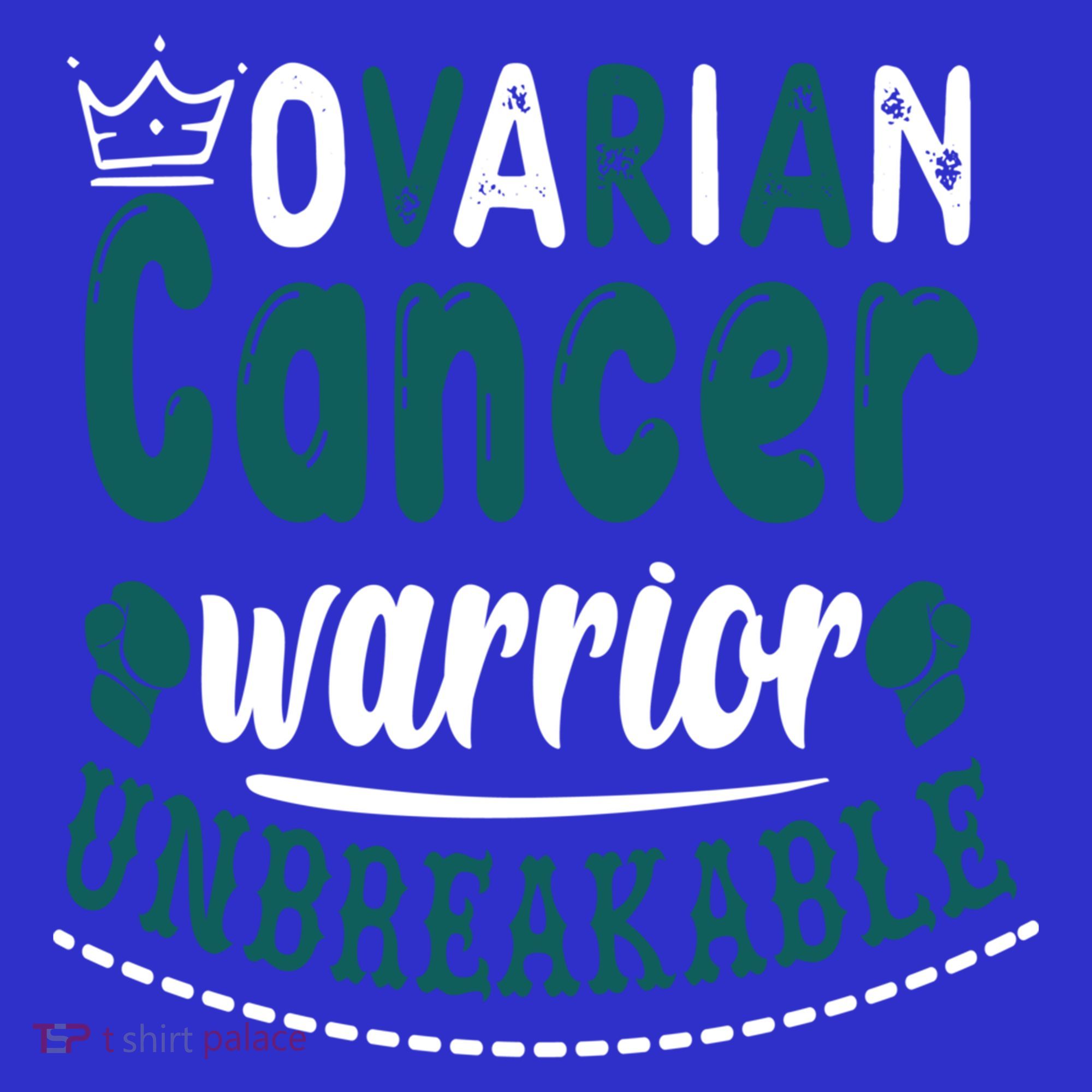 Ovarian Cancer Warrior Unbreakable Great Gift Visor