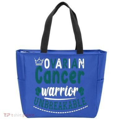 Ovarian Cancer Warrior Unbreakable Great Gift Tote Bag