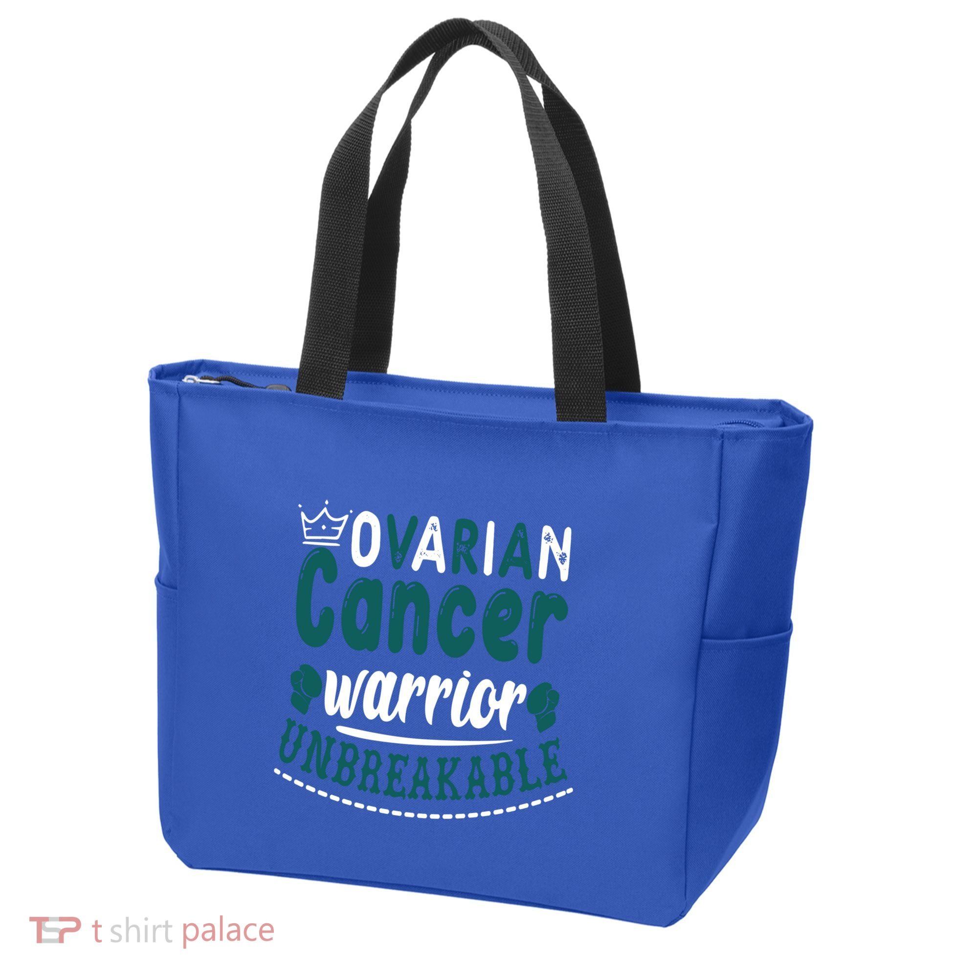 Ovarian Cancer Warrior Unbreakable Great Gift Tote Bag