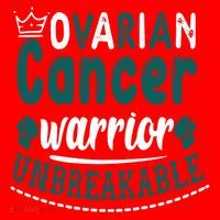 Ovarian Cancer Warrior Unbreakable Great Gift Santa Hat thumb 1