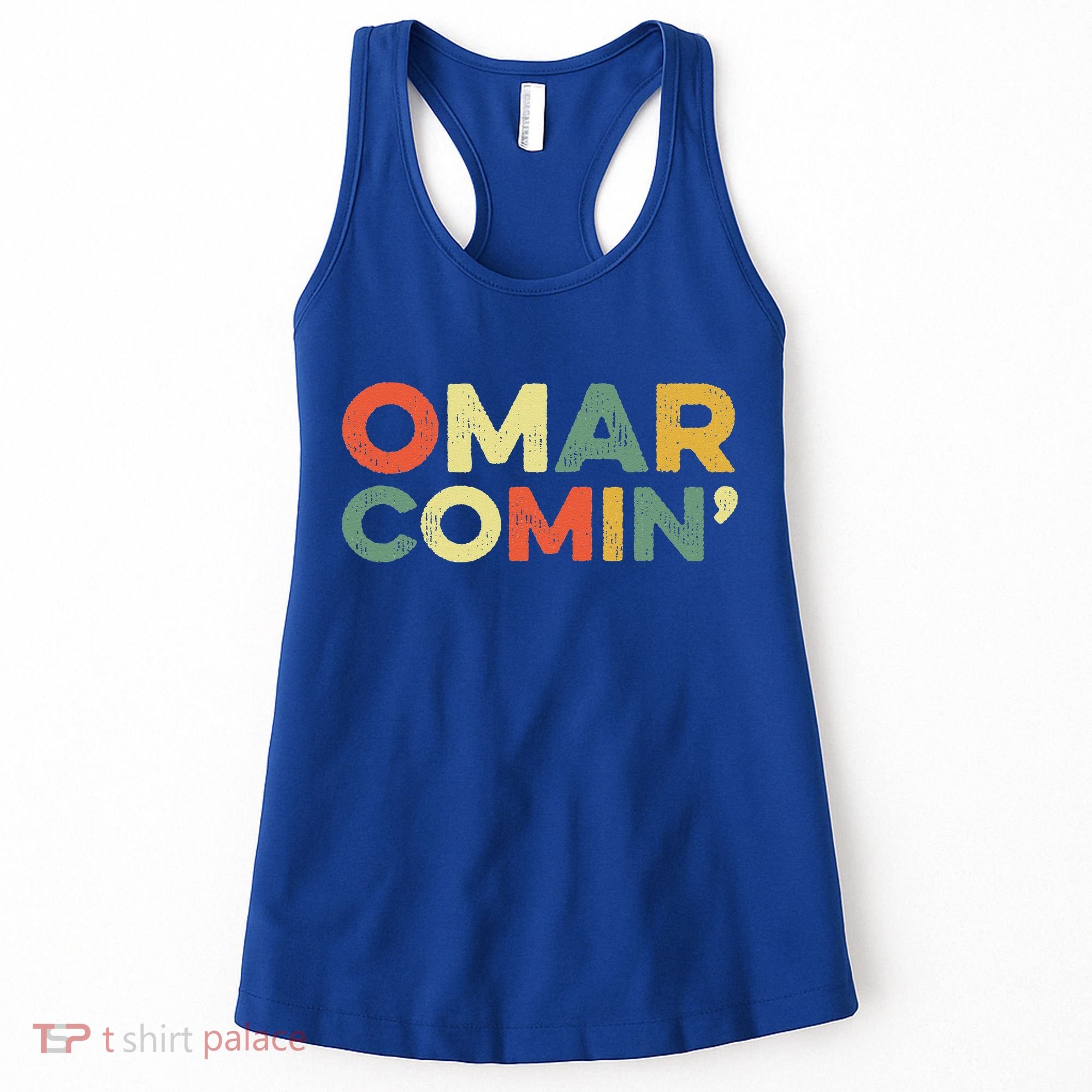 Omar Comin Wire Funny Meme Trending Popular Culture Slang Women's Tank Top