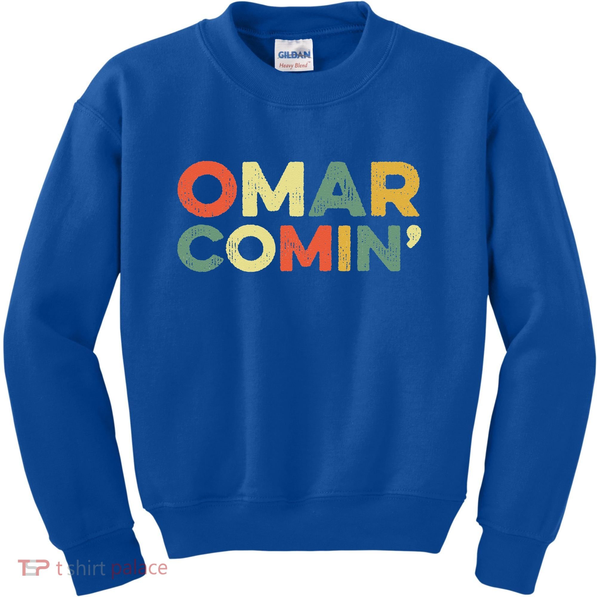 Omar Comin Wire Funny Meme Trending Popular Culture Slang Kids Sweatshirt
