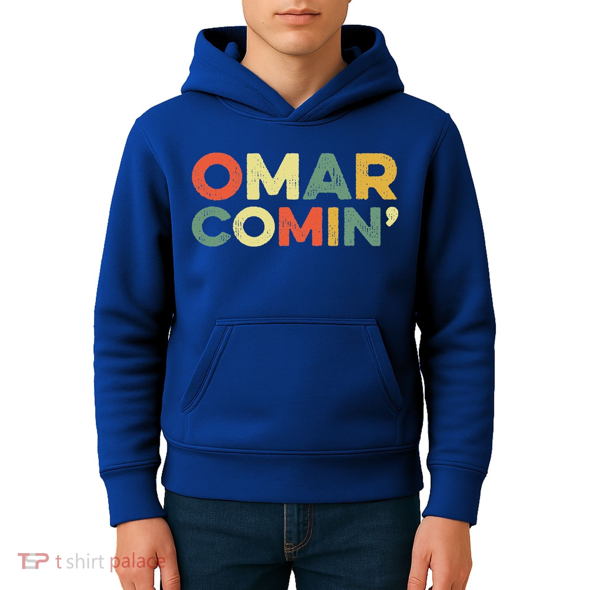 Omar Comin Wire Funny Meme Trending Popular Culture Slang Kids Hoodie