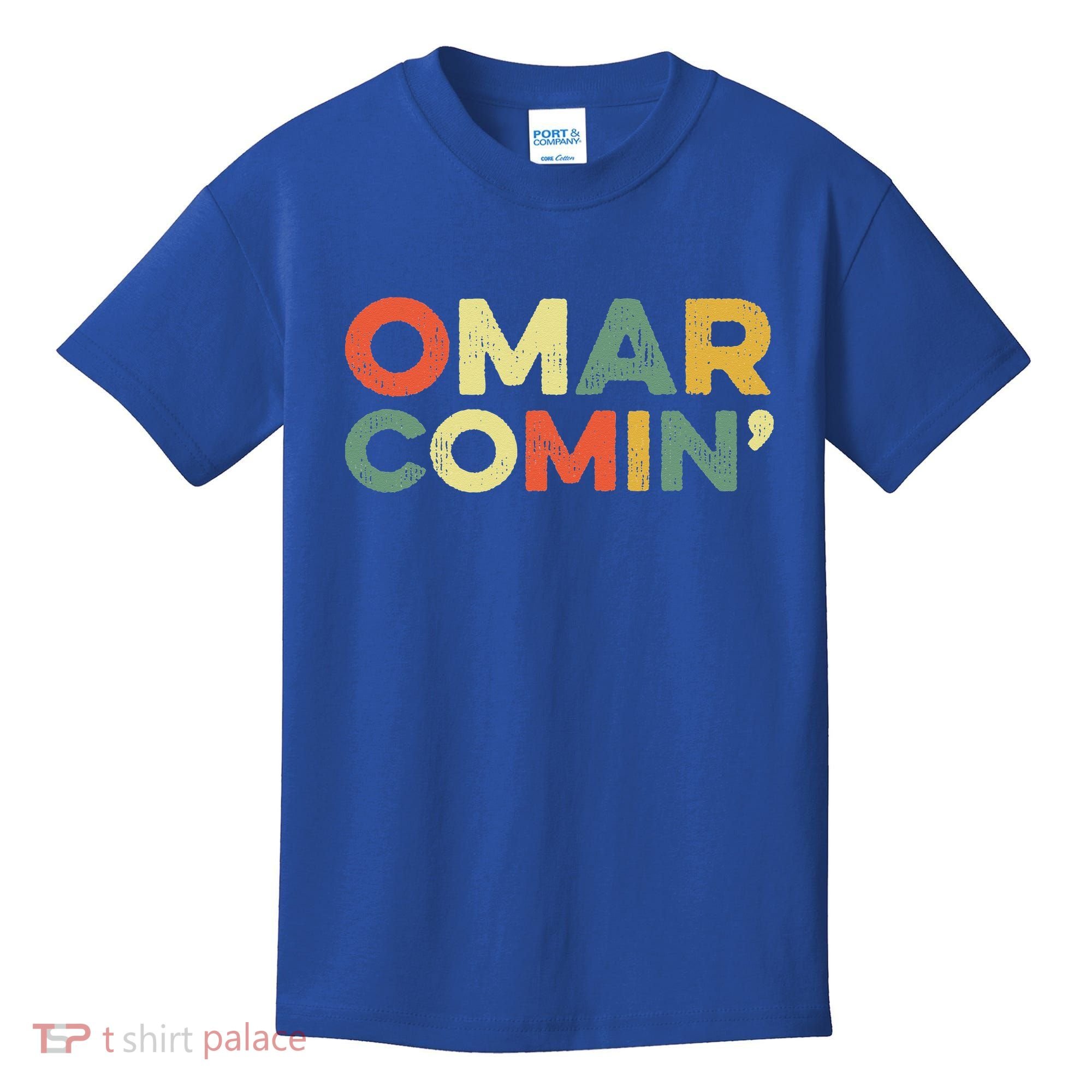 Omar Comin Wire Funny Meme Trending Popular Culture Slang Kids T-Shirt