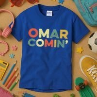 Omar Comin Wire Funny Meme Trending Popular Culture Slang Kids T-Shirt thumb 3