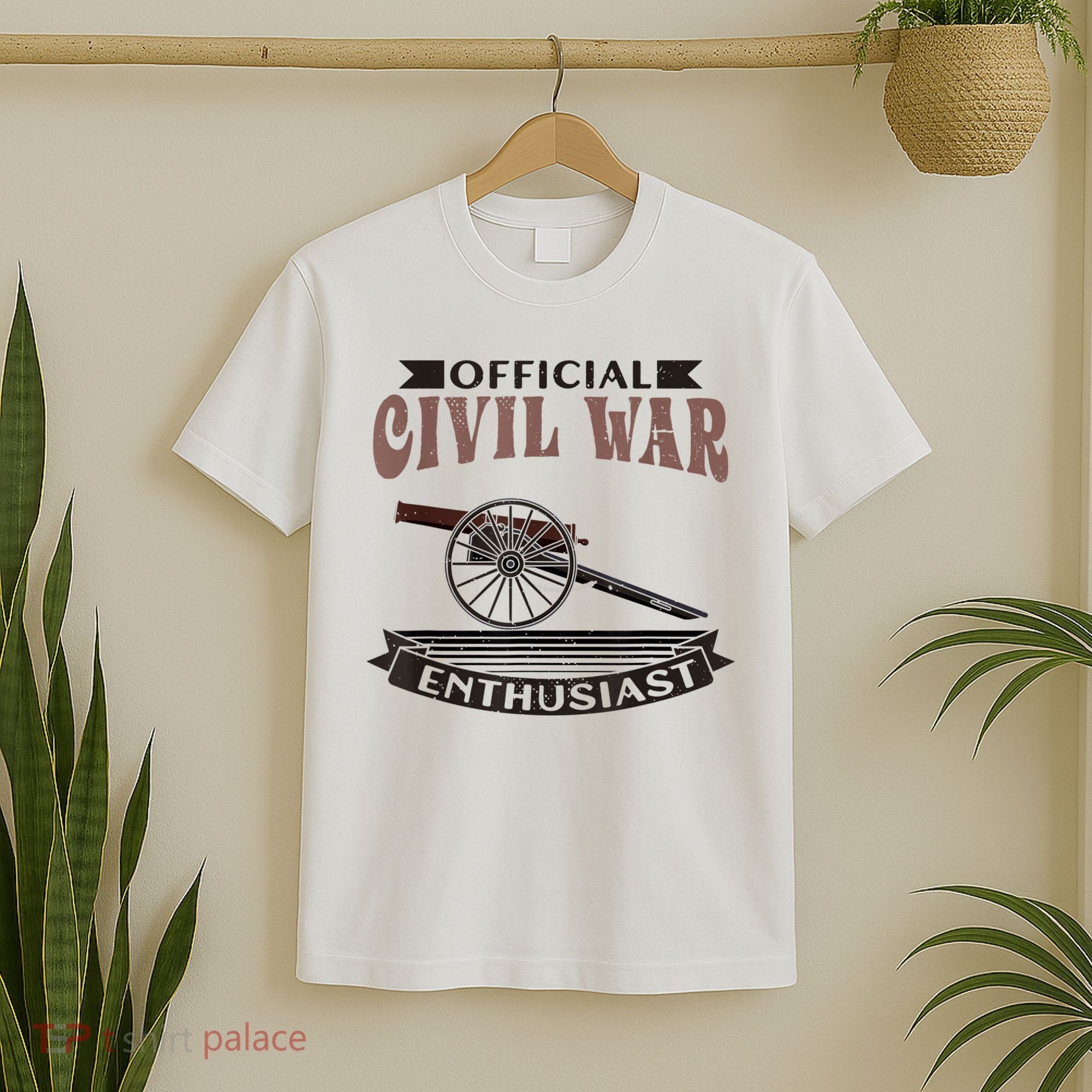 Official Civil War Enthusiast American Lover US Reenactor T-Shirt