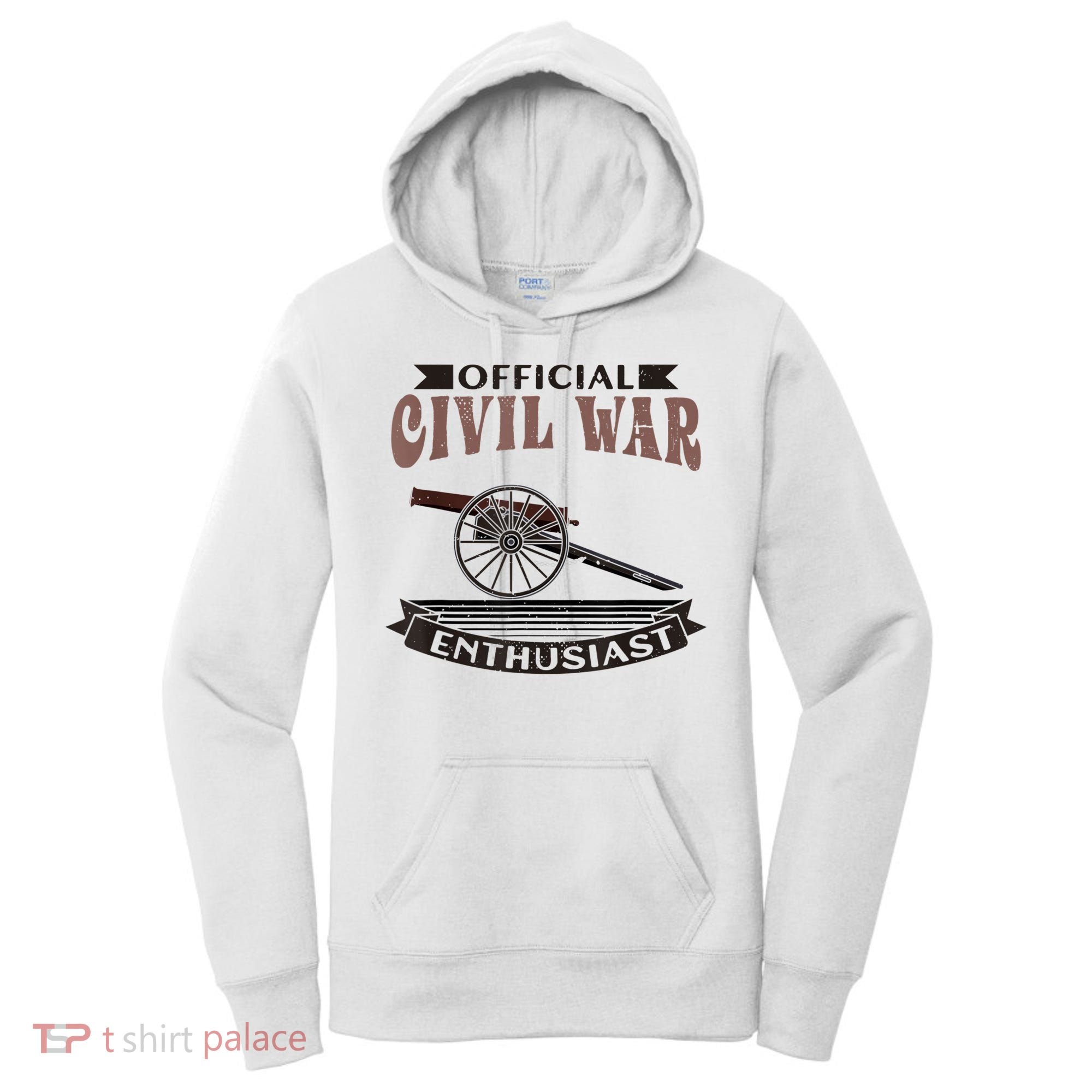 Official Civil War Enthusiast American Lover US Reenactor Women's Hoodie