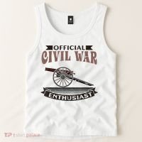 Official Civil War Enthusiast American Lover US Reenactor Tank Top thumb 2
