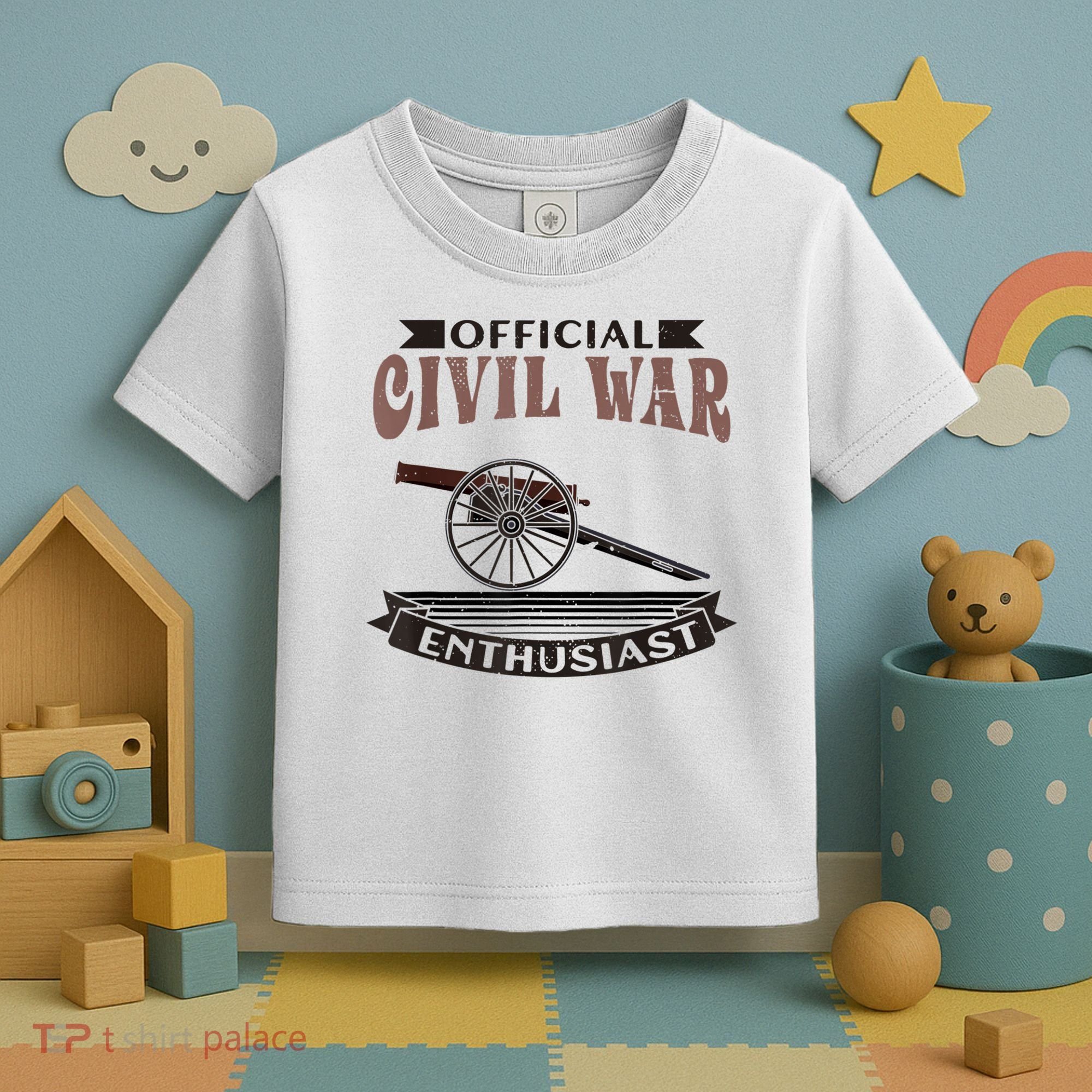 Official Civil War Enthusiast American Lover US Reenactor Toddler T-Shirt
