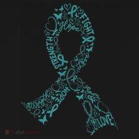 Ovarian Cancer Warrior Teal Ribbon Awareness Gift Women's Hoodie thumb 2
