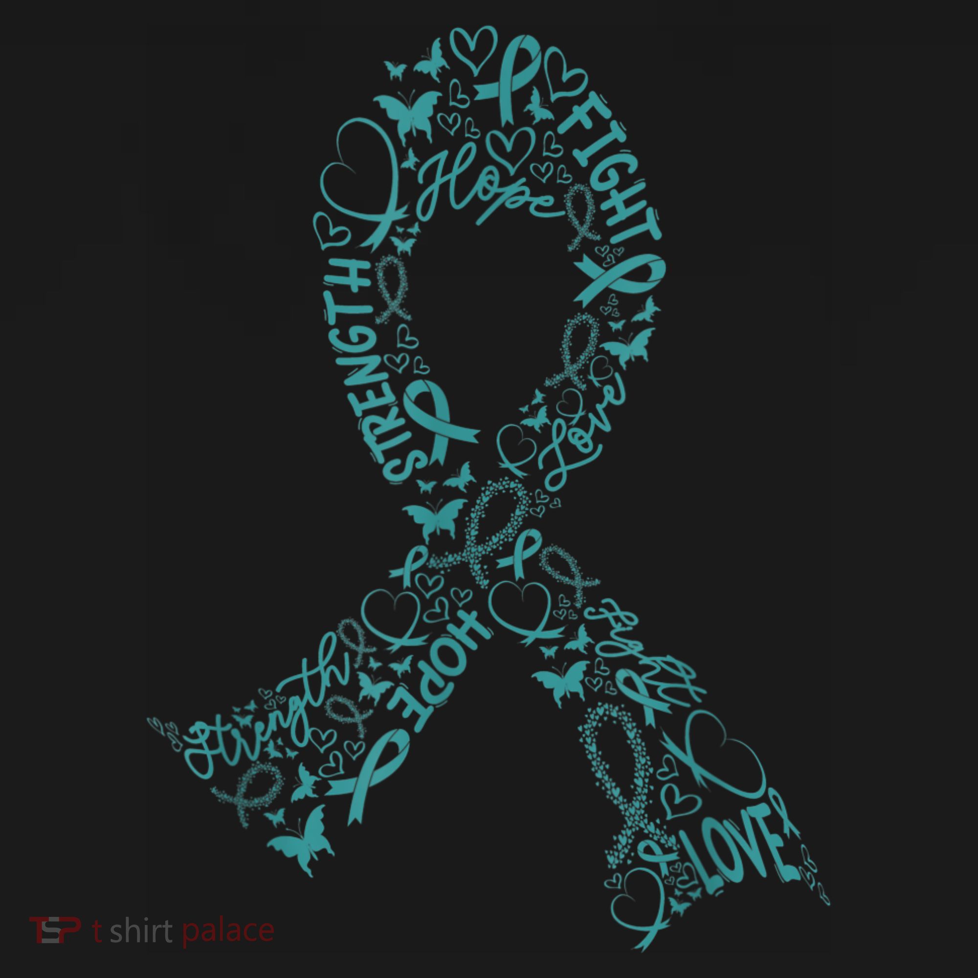 Ovarian Cancer Warrior Teal Ribbon Awareness Gift Women's Hoodie