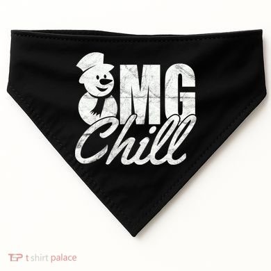OMG Chill Winter Snowman USA-Made Doggie Bandana