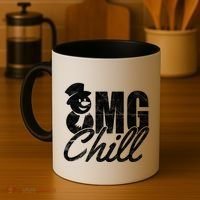 OMG Chill Winter Snowman Coffee Mug thumb 4