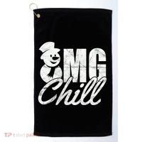 OMG Chill Winter Snowman Golf Towel thumb 0