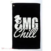OMG Chill Winter Snowman Golf Towel thumb 0