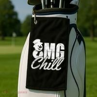 OMG Chill Winter Snowman Golf Towel thumb 2