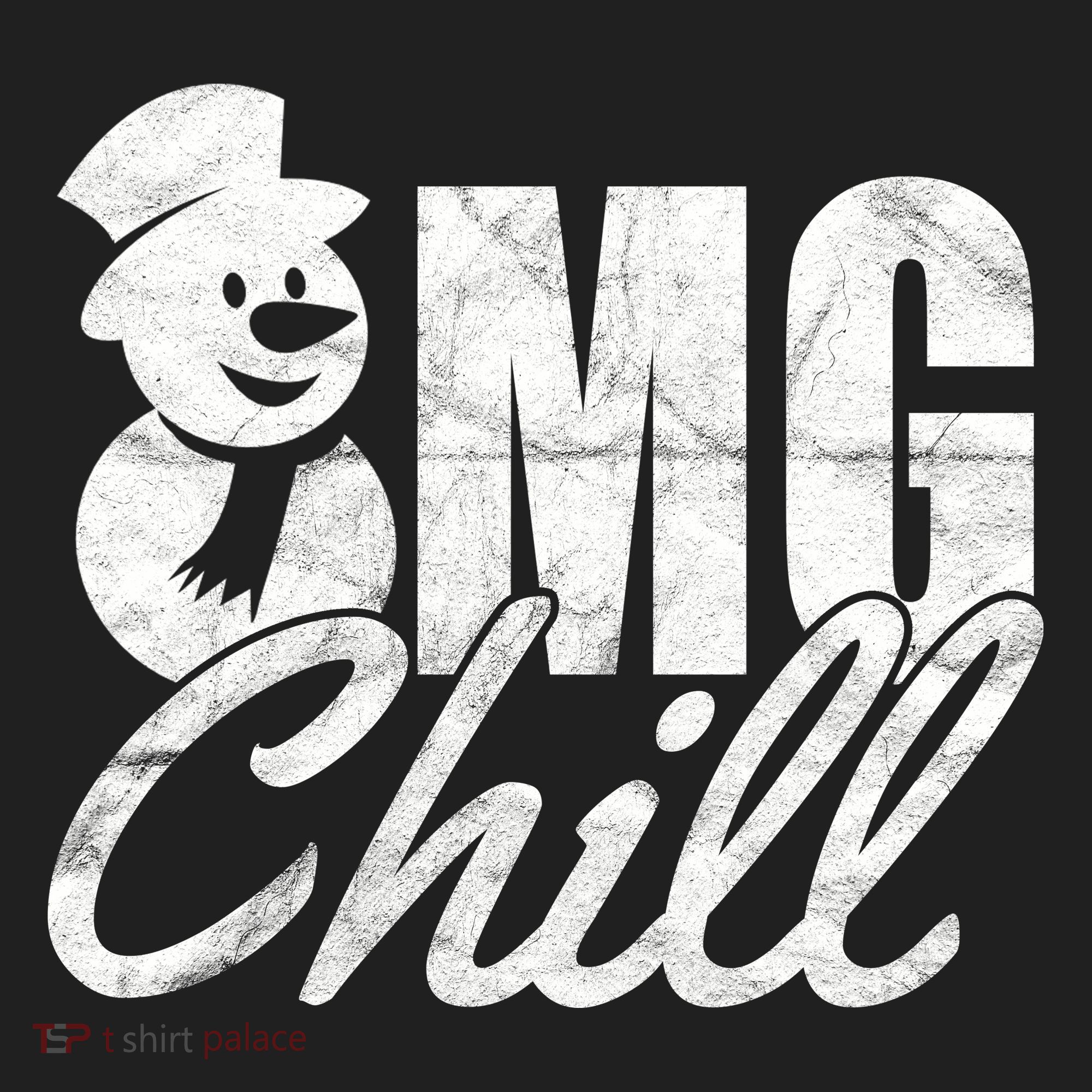 OMG Chill Winter Snowman Golf Towel