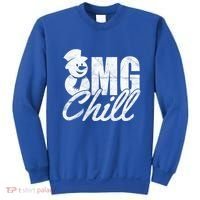 OMG Chill Winter Snowman Sweatshirt thumb 0