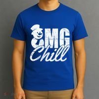 OMG Chill Winter Snowman T-Shirt thumb 3