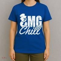 OMG Chill Winter Snowman T-Shirt thumb 4