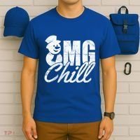 OMG Chill Winter Snowman T-Shirt thumb 6