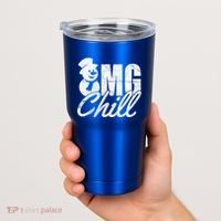 OMG Chill Winter Snowman Tumbler thumb 2