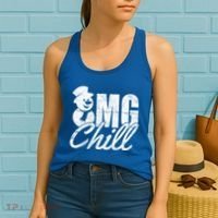 OMG Chill Winter Snowman Women's Tank Top thumb 2