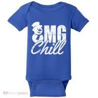 OMG Chill Winter Snowman Baby Bodysuit thumb 0