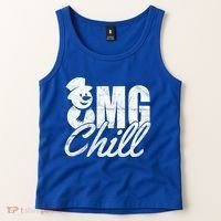 OMG Chill Winter Snowman Tank Top thumb 2