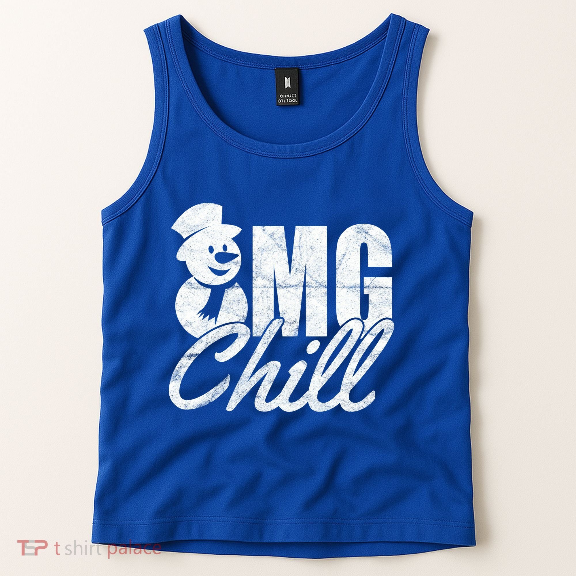OMG Chill Winter Snowman Tank Top