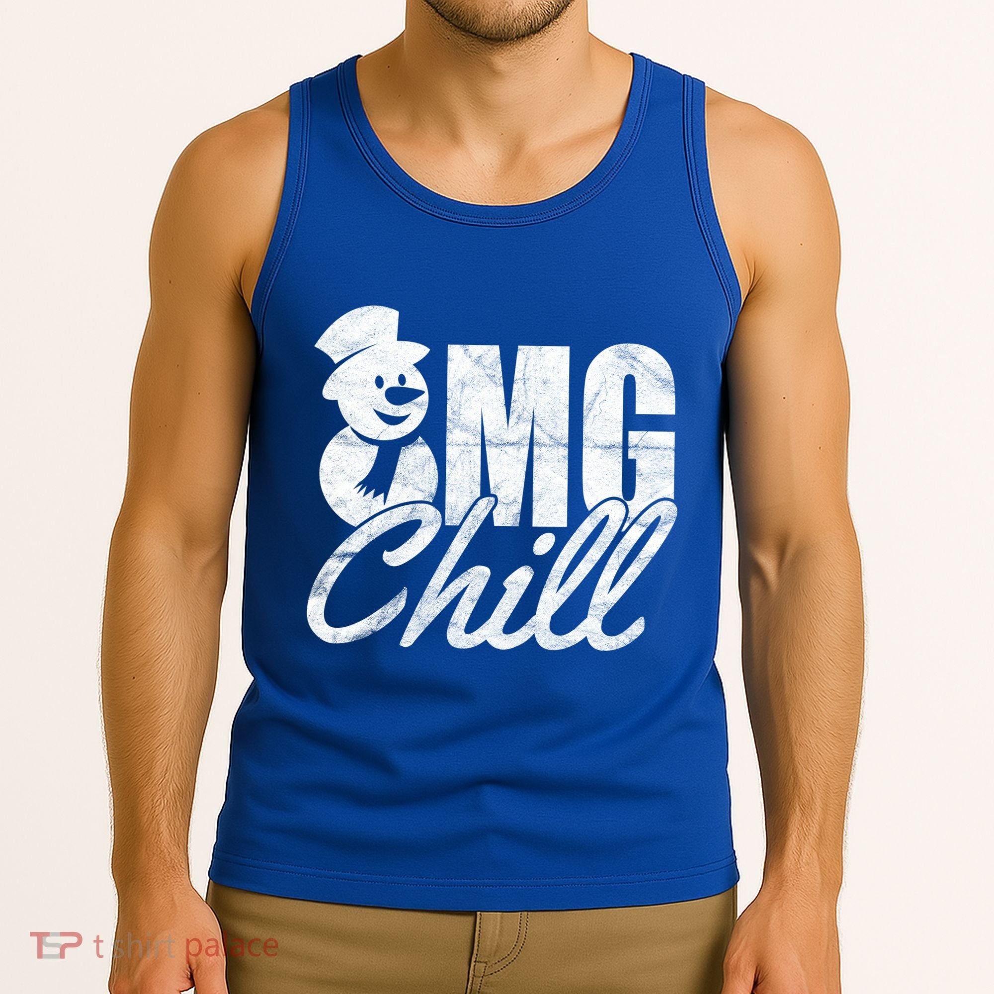 OMG Chill Winter Snowman Tank Top