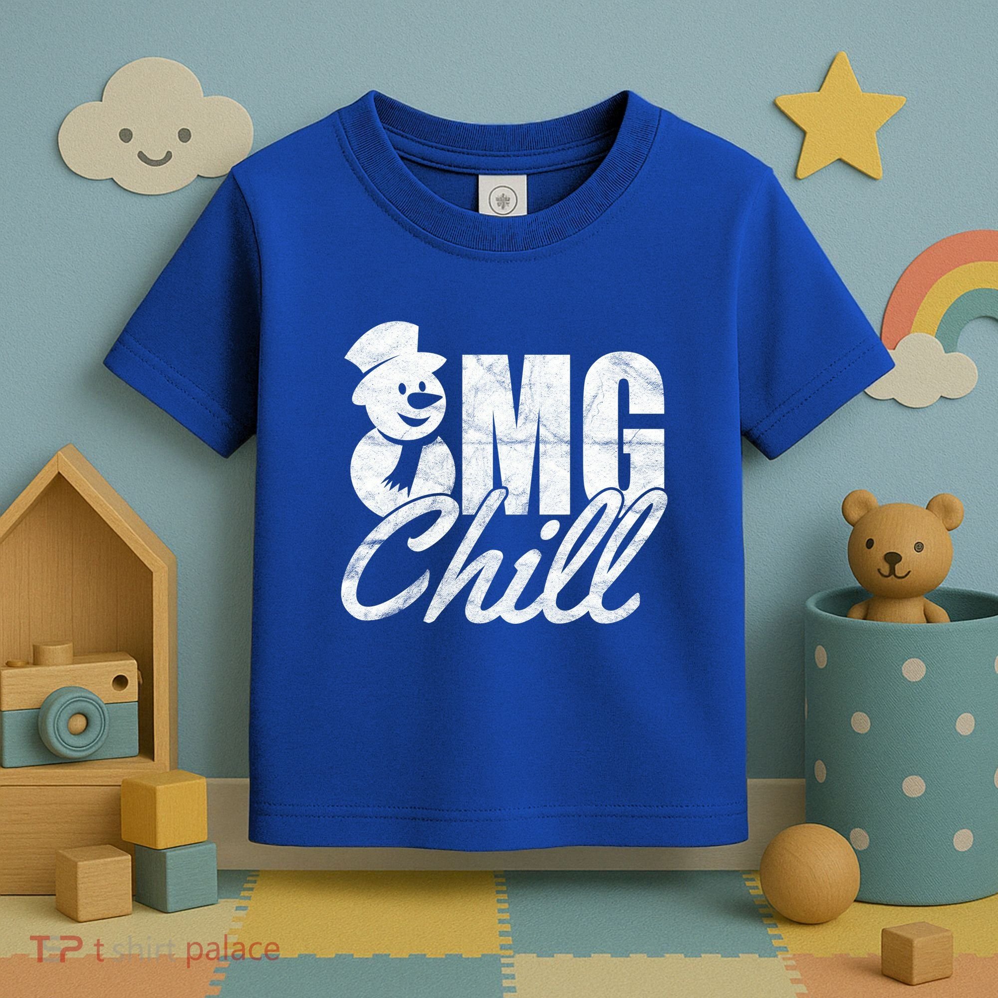 OMG Chill Winter Snowman Toddler T-Shirt