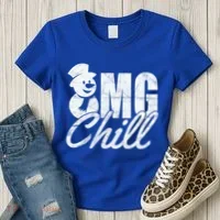 OMG Chill Winter Snowman Women's T-Shirt thumb 3
