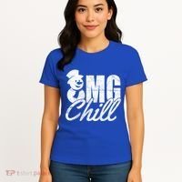 OMG Chill Winter Snowman Women's T-Shirt thumb 4