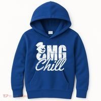OMG Chill Winter Snowman Kids Hoodie thumb 0