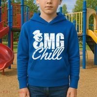 OMG Chill Winter Snowman Kids Hoodie thumb 2
