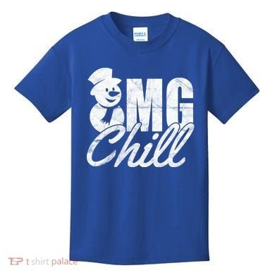 OMG Chill Winter Snowman Kids T-Shirt