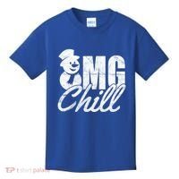 OMG Chill Winter Snowman Kids T-Shirt thumb 0