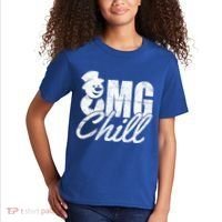OMG Chill Winter Snowman Kids T-Shirt thumb 2