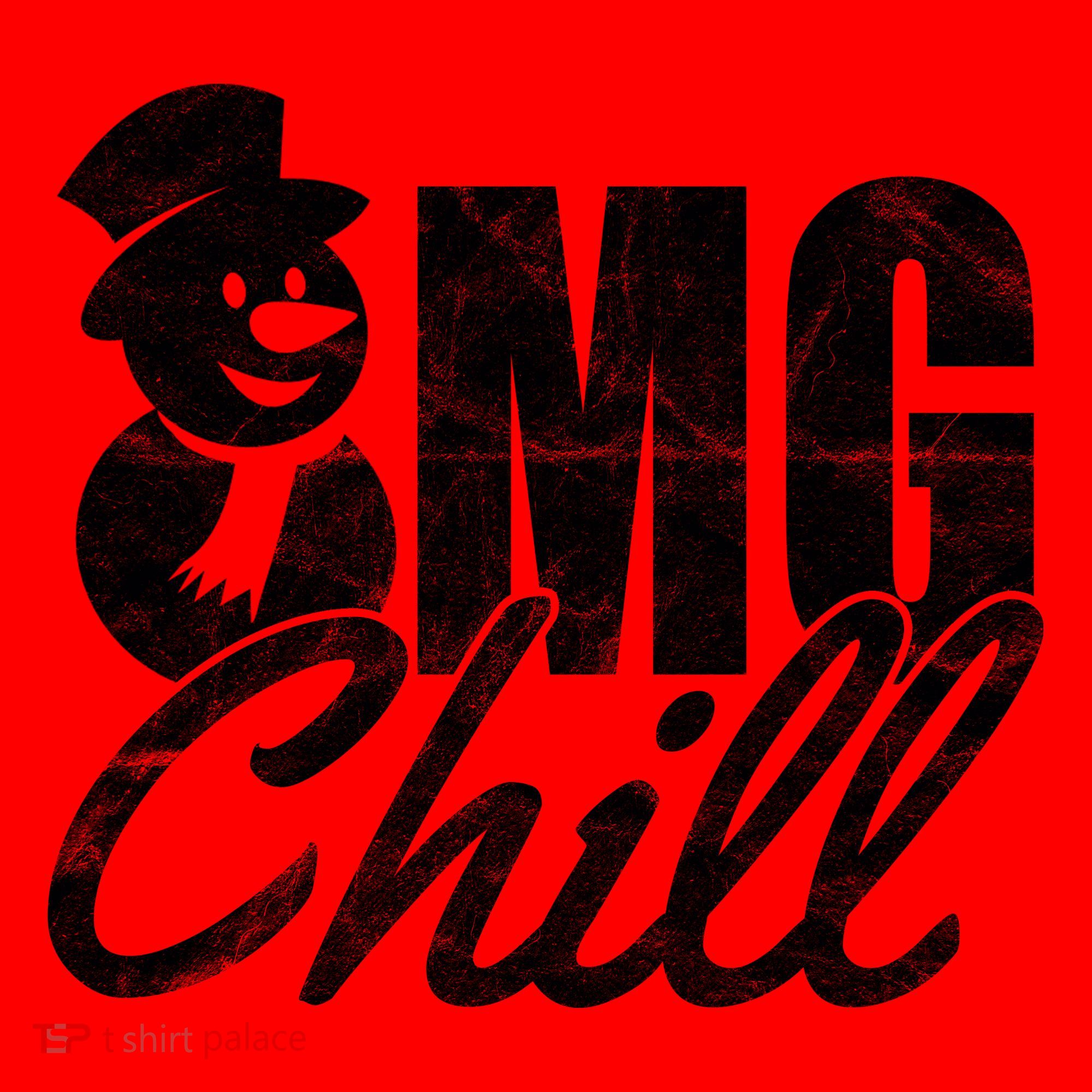 OMG Chill Winter Snowman Santa Hat
