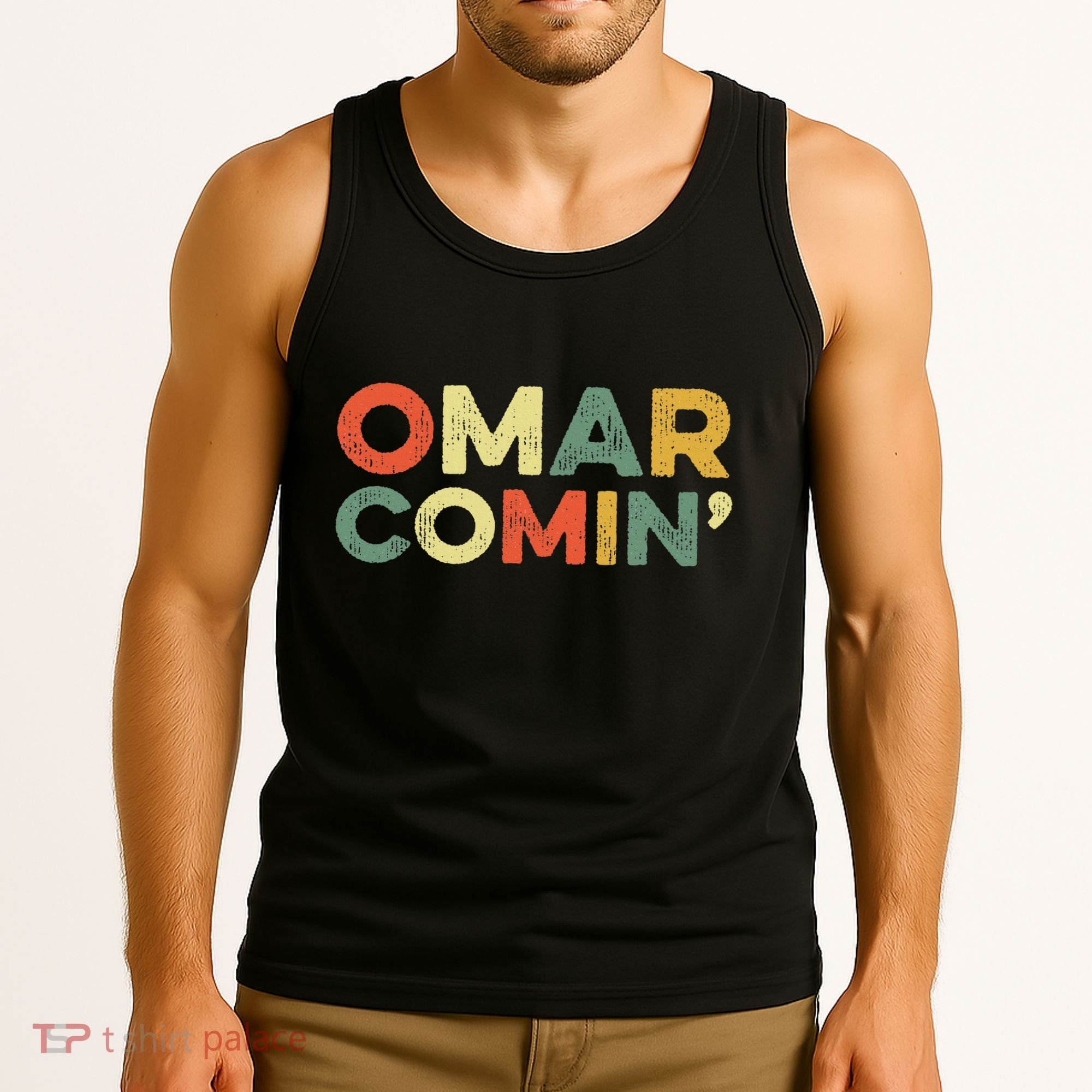 Omar Comin Wire Funny Meme Trending Popular Culture Slang Tank Top