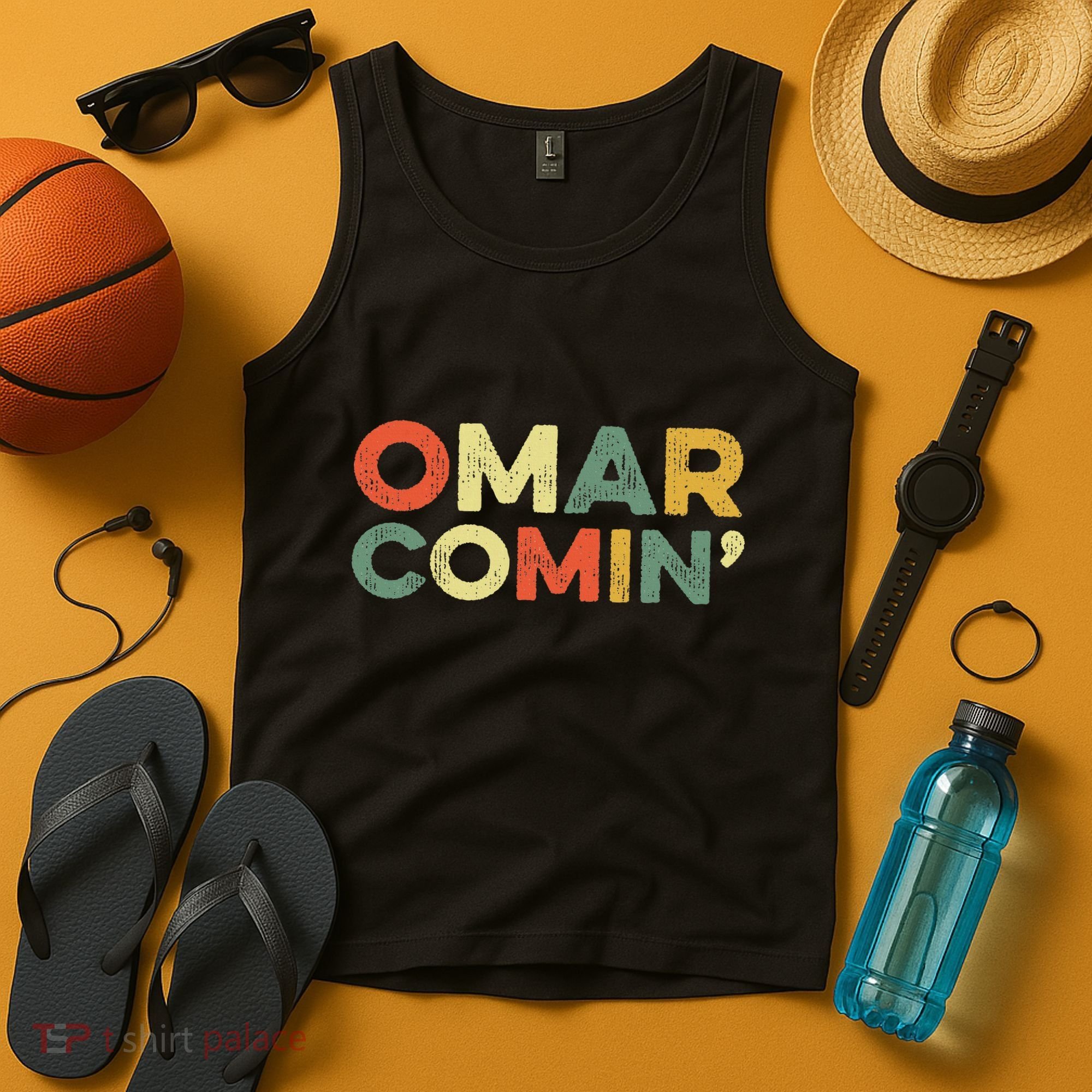 Omar Comin Wire Funny Meme Trending Popular Culture Slang Tank Top