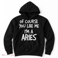 Of Course You Like Me I'm A Aries, Zodiac, Astrology Hoodie thumb 0