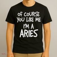 Of Course You Like Me I'm A Aries, Zodiac, Astrology T-Shirt thumb 3