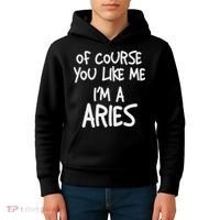 Of Course You Like Me I'm A Aries, Zodiac, Astrology Kids Hoodie thumb 4