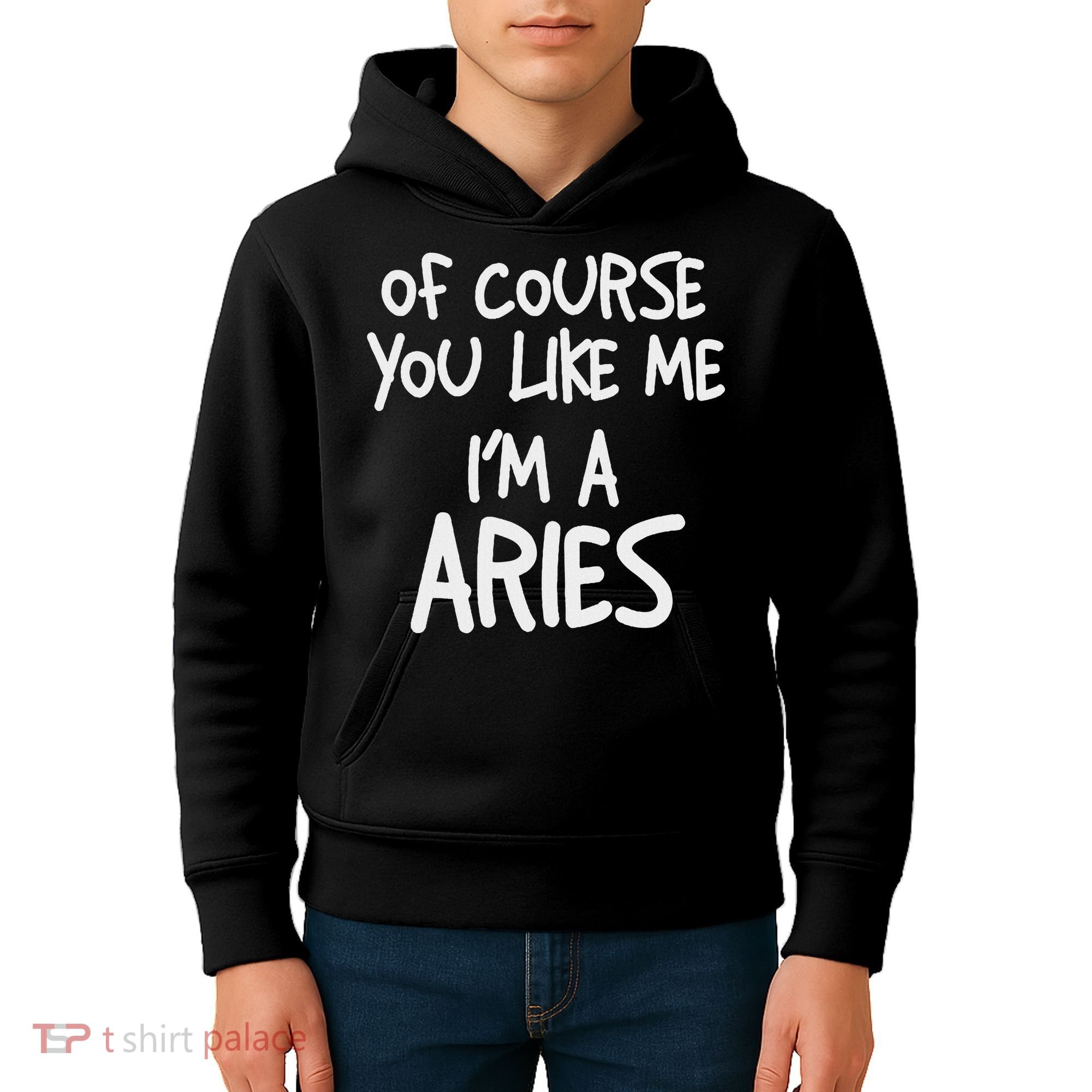 Of Course You Like Me I'm A Aries, Zodiac, Astrology Kids Hoodie