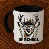 Oh Deer 100 Days Of School Are Here Deer Hunting 100th Day Coffee Mug thumb 2