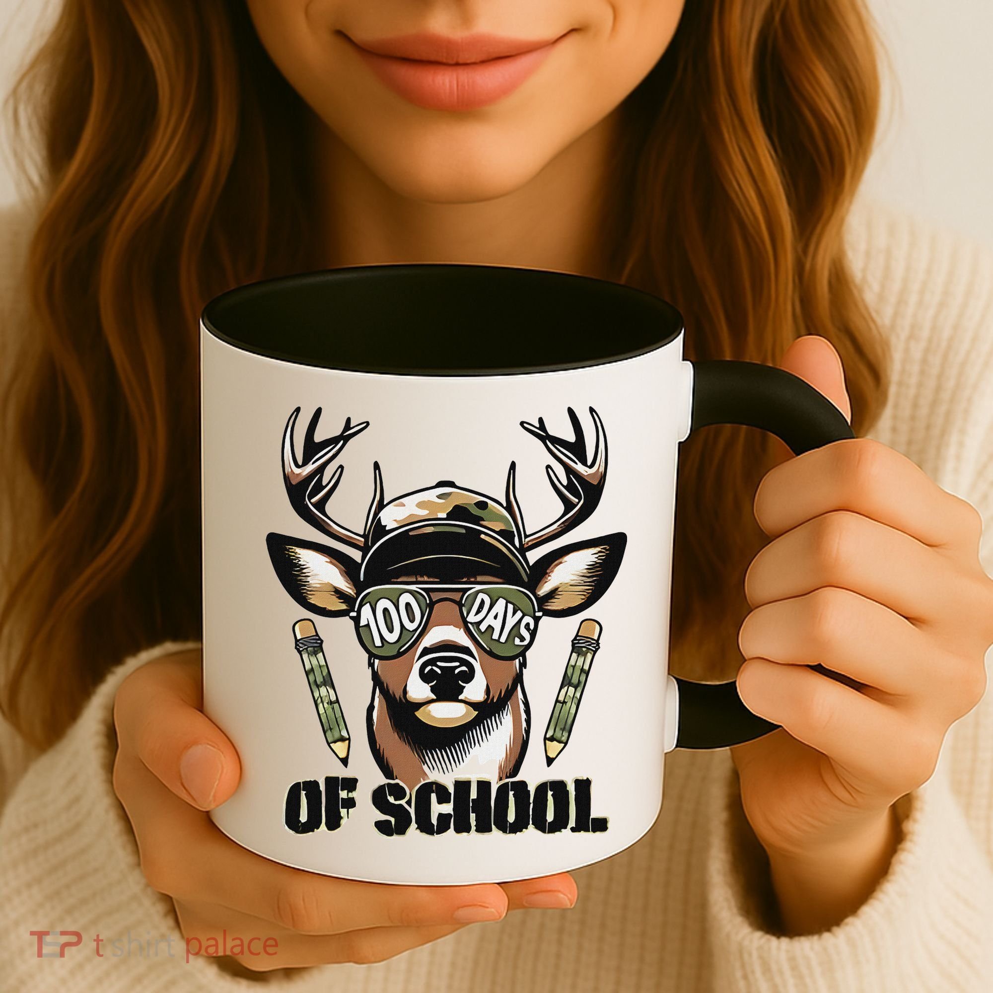 Oh Deer 100 Days Of School Are Here Deer Hunting 100th Day Coffee Mug