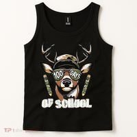 Oh Deer 100 Days Of School Are Here Deer Hunting 100th Day Tank Top thumb 2
